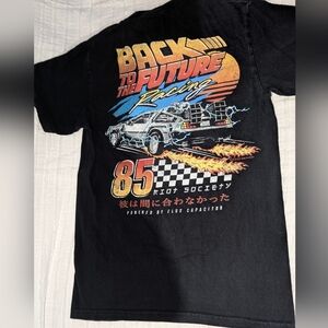 Riot Society Black T-Shirt with Palm Tree Design